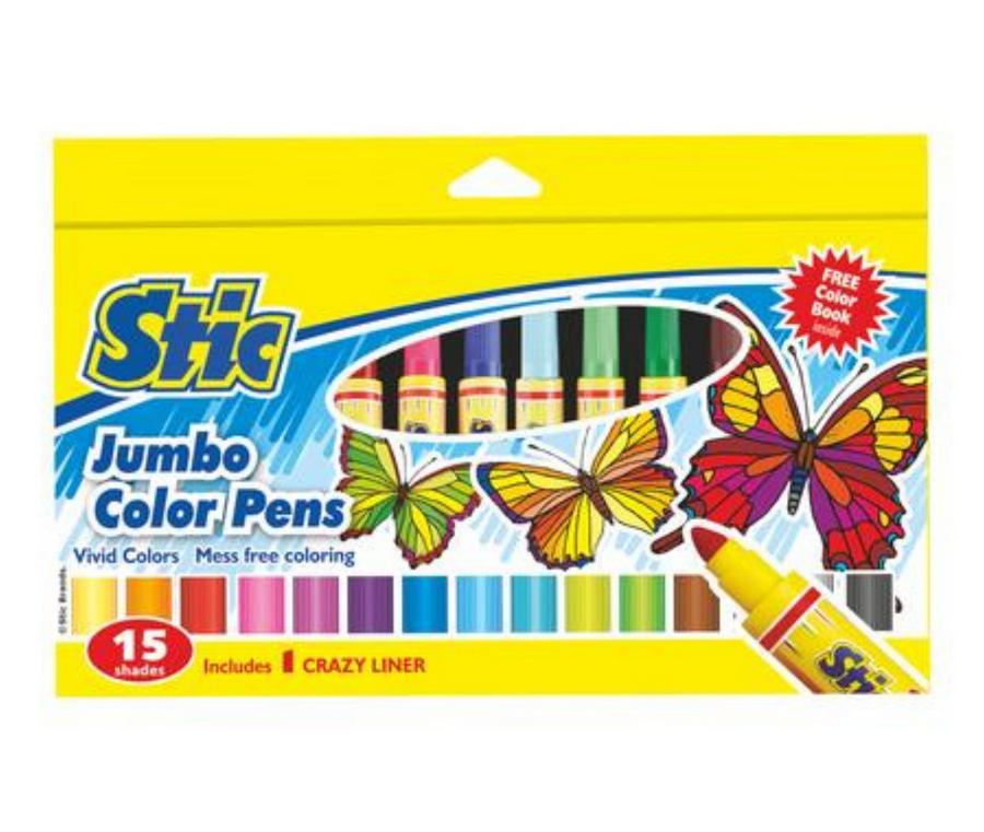 Jumbo Color Pens 24 Color Set