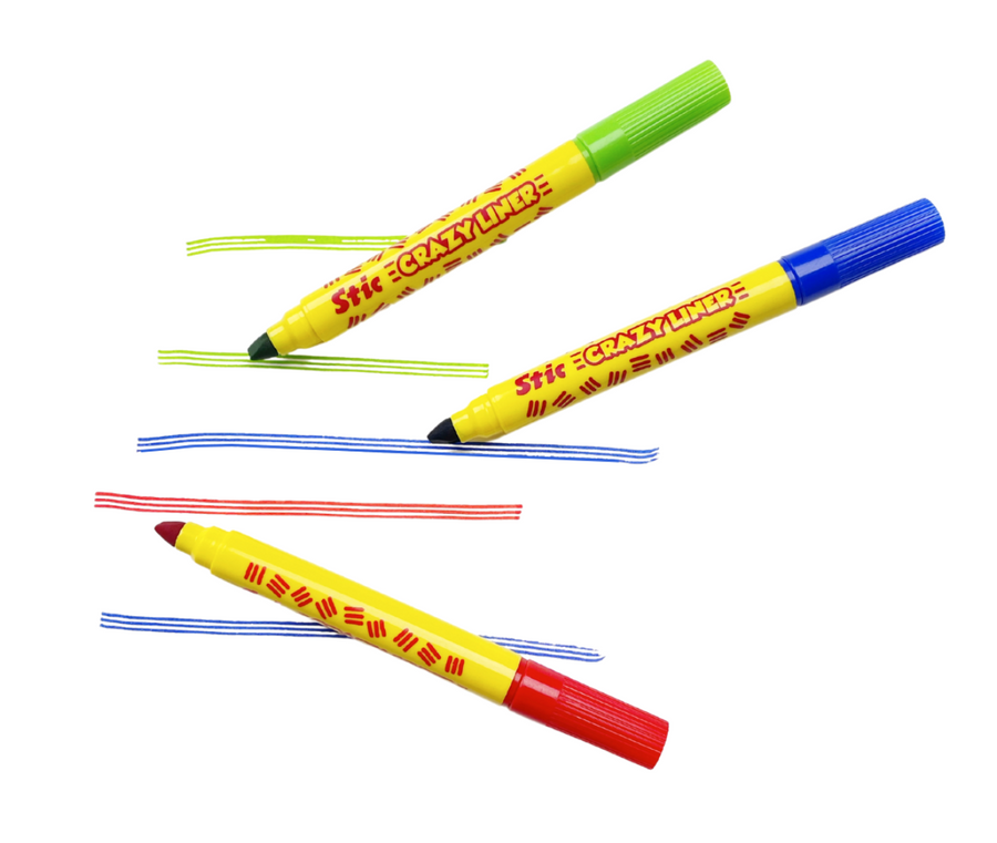 Crazy Triple Liner Pens - 8 Pcs