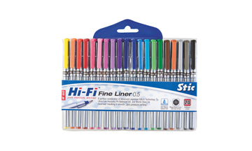 HiFi Fineliner Set of 20 colour pens