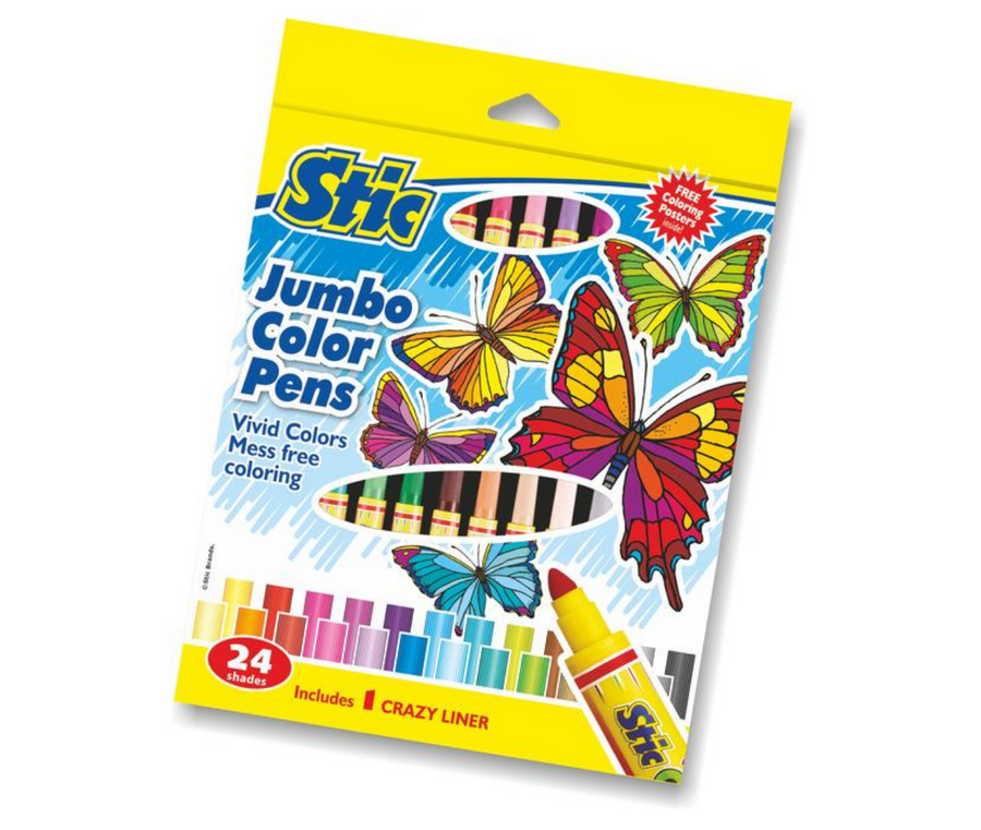 Jumbo Color Pens 24 Color Set