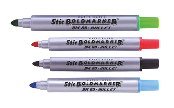 Boldmarker Water Based Bullet Tip Pen - Assorted