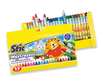Wax Crayons Extra Long 25 Shades Set