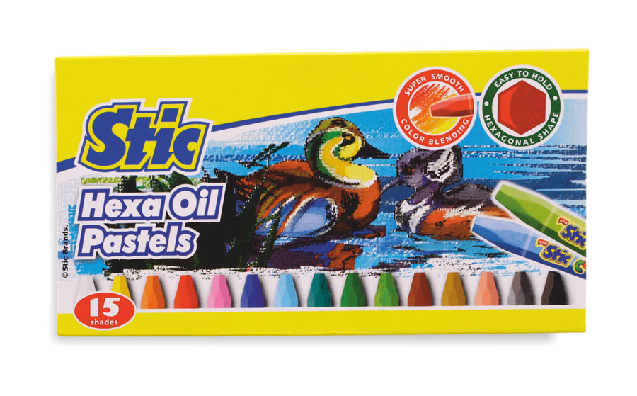 Hexa Oil Pastels 15 Shades Set
