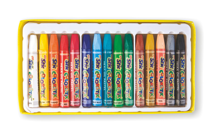 Hexa Oil Pastels 15 Shades Set