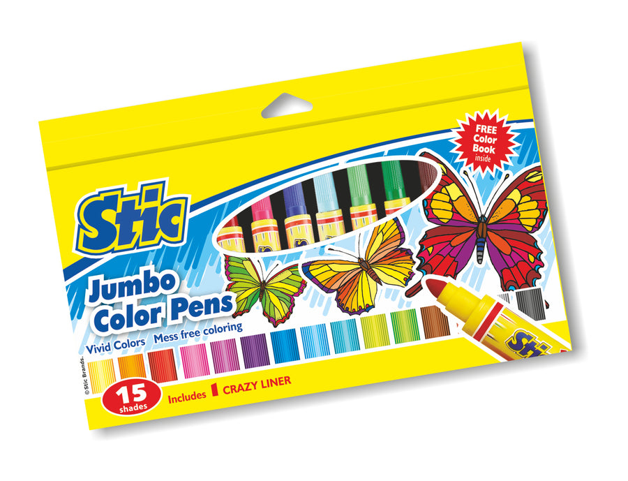 Jumbo Color Pens 15 Color Set