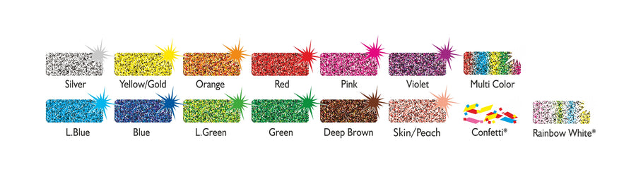 Glitterstix - Assorted Jar Pack of 50 Pcs - 7ml