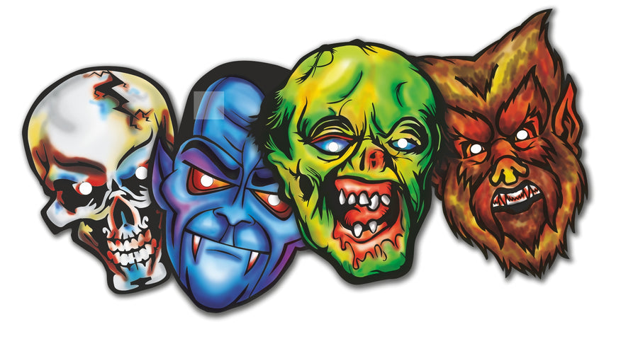 Horror Masks Set - New Pack