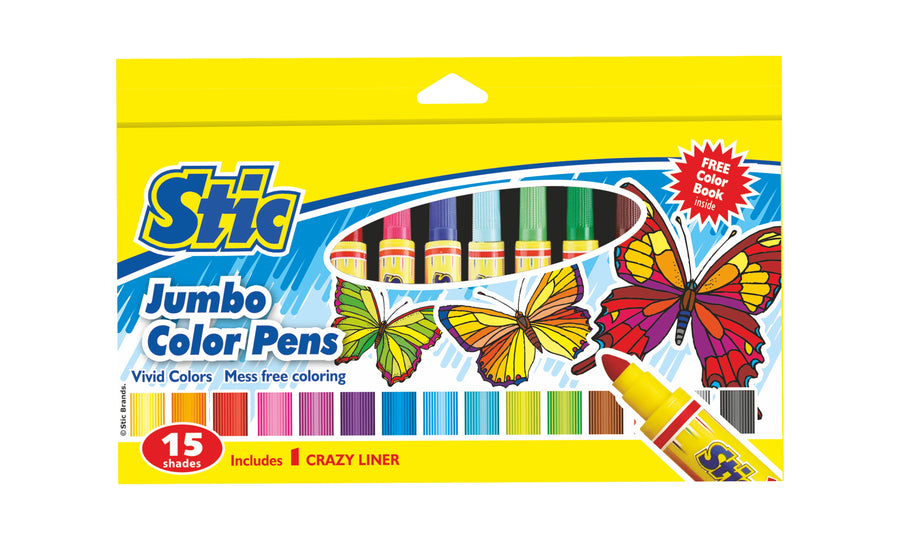 Jumbo Color Pens 8 Color Set