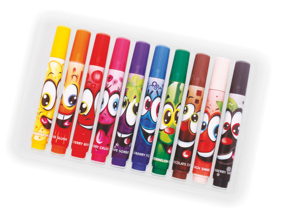 Yummies Scented Colour Pens - 10 Colors